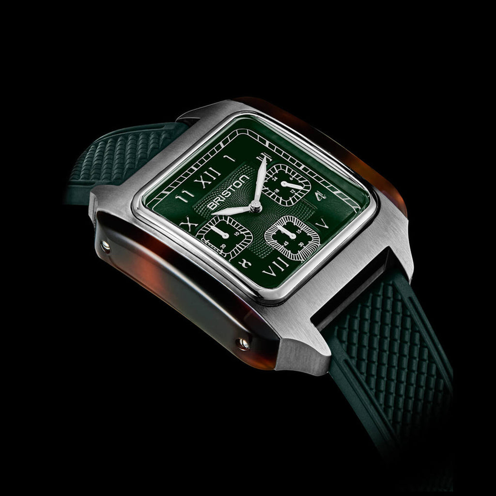 Men Quartz Green Dial Chronograph Rubber Watch 261838.SA.T.10.FBG