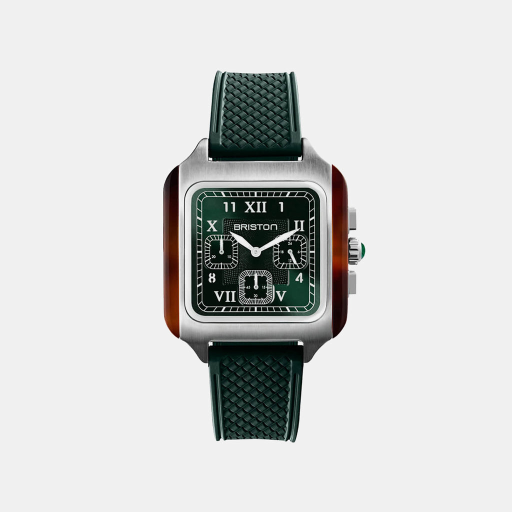 Streamliner Kennedy Chrono Men Quartz Green Dial Chronograph Rubber Watch 261838.SA.T.10.FBG