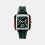 Streamliner Kennedy Chrono Men Quartz Green Dial Chronograph Rubber Watch 261838.SA.T.10.FBG
