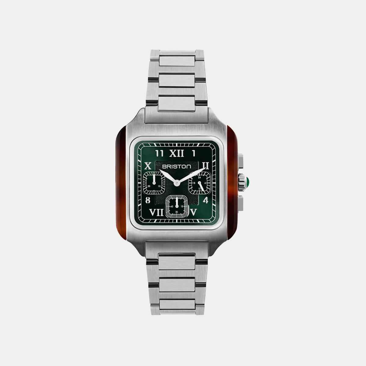 Streamliner Kennedy Chrono Steel Men Quartz Green Dial Chronograph Stainless Steel Watch 261838.SA.T.10.SB