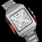 Unisex Quartz White Dial Chronograph Stainless Steel Watch 261838.SA.T.2.SB