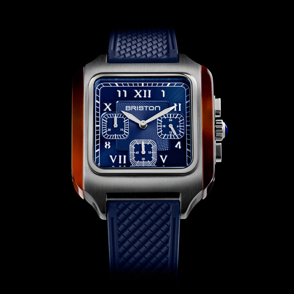 Men Quartz Blue Dial Chronograph Rubber Watch 261838.SA.T.9.FNB