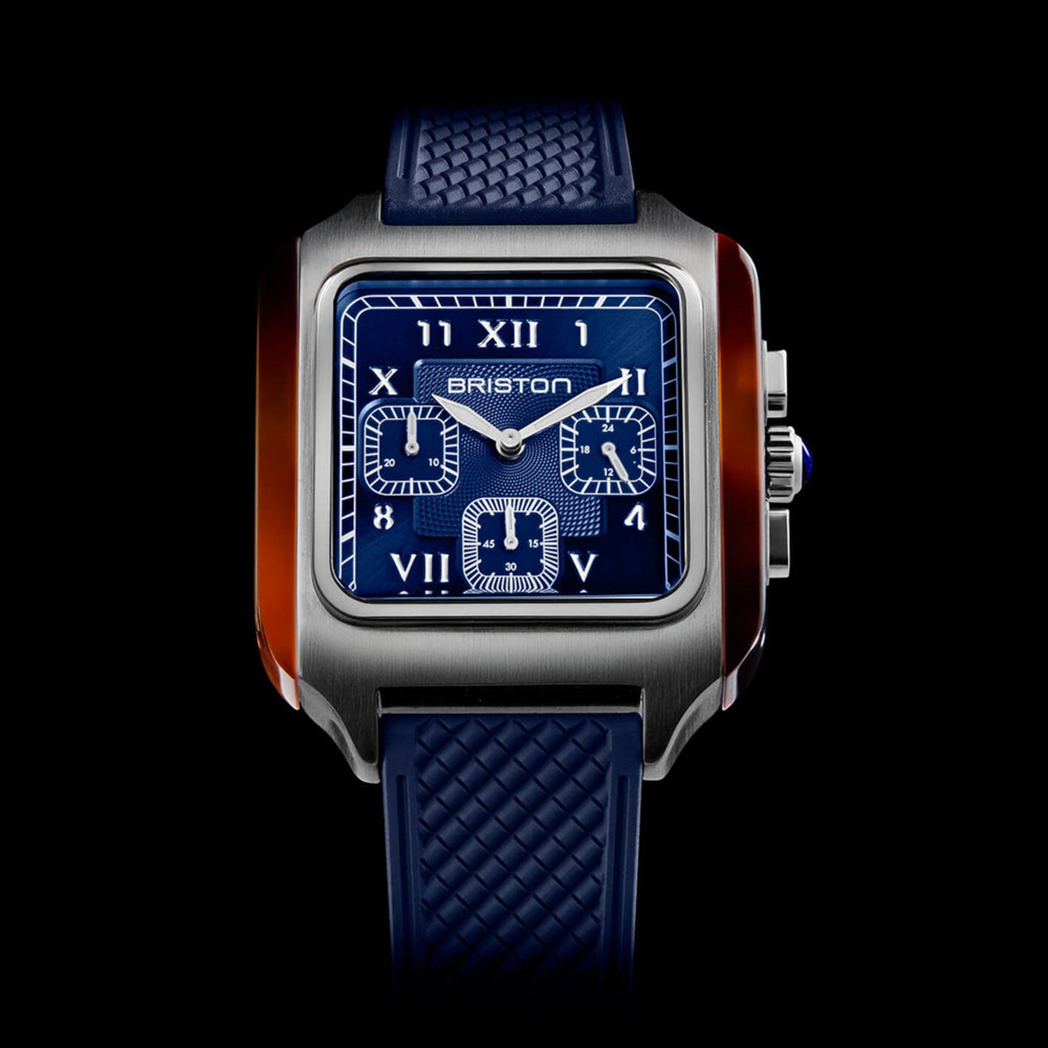Men Quartz Blue Dial Chronograph Rubber Watch 261838.SA.T.9.FNB