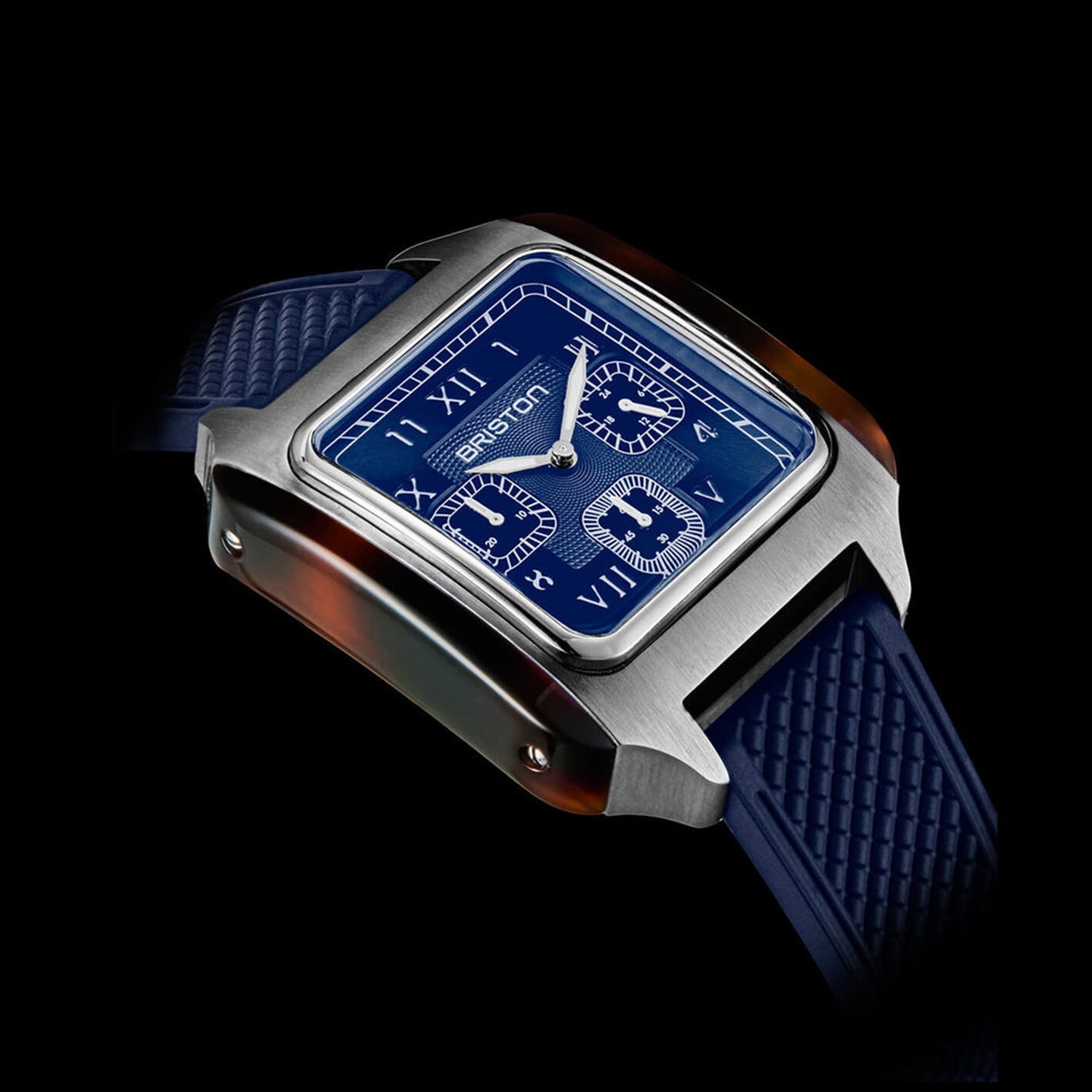 Men Quartz Blue Dial Chronograph Rubber Watch 261838.SA.T.9.FNB