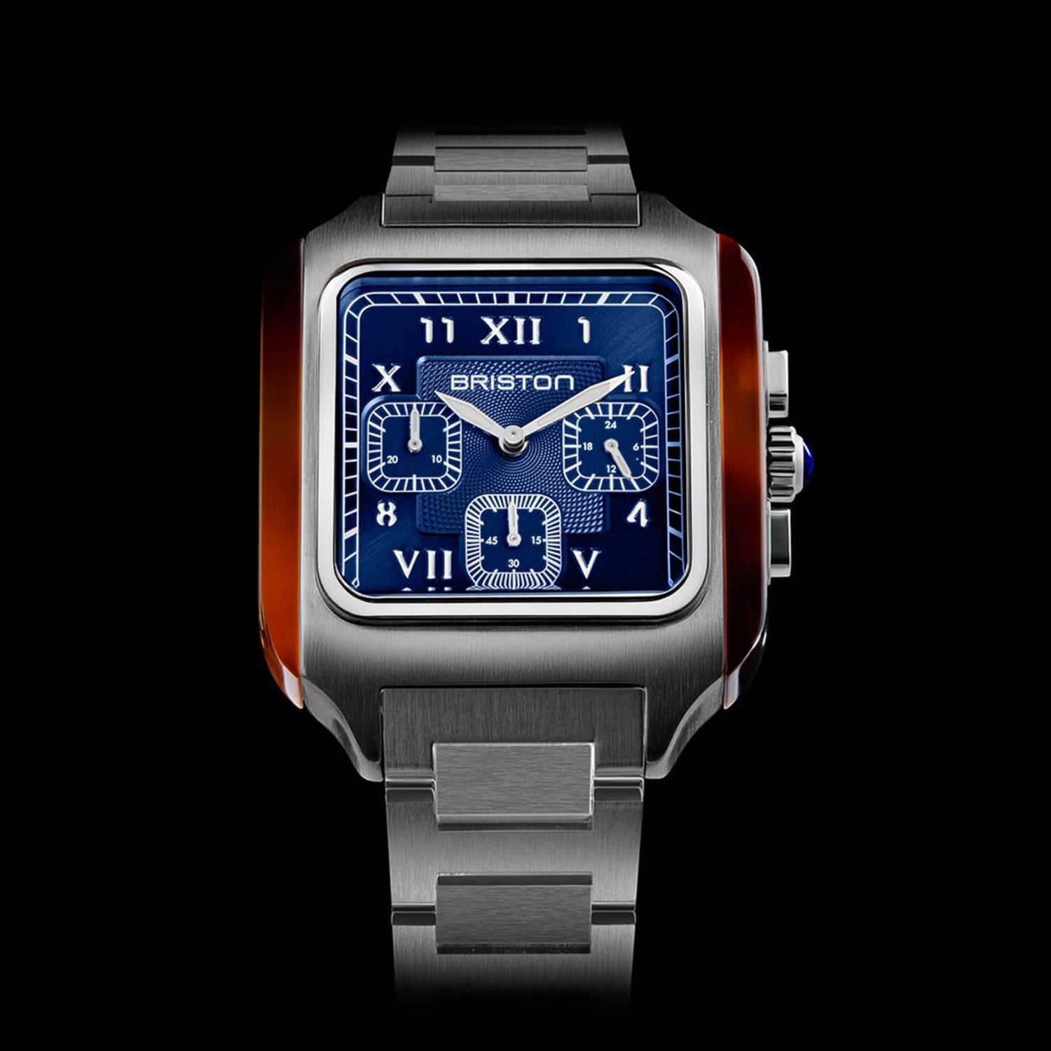 Unisex Quartz Blue Dial Chronograph Stainless Steel Watch 261838.SA.T.9.SB