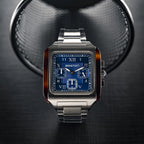 Unisex Quartz Blue Dial Chronograph Stainless Steel Watch 261838.SA.T.9.SB
