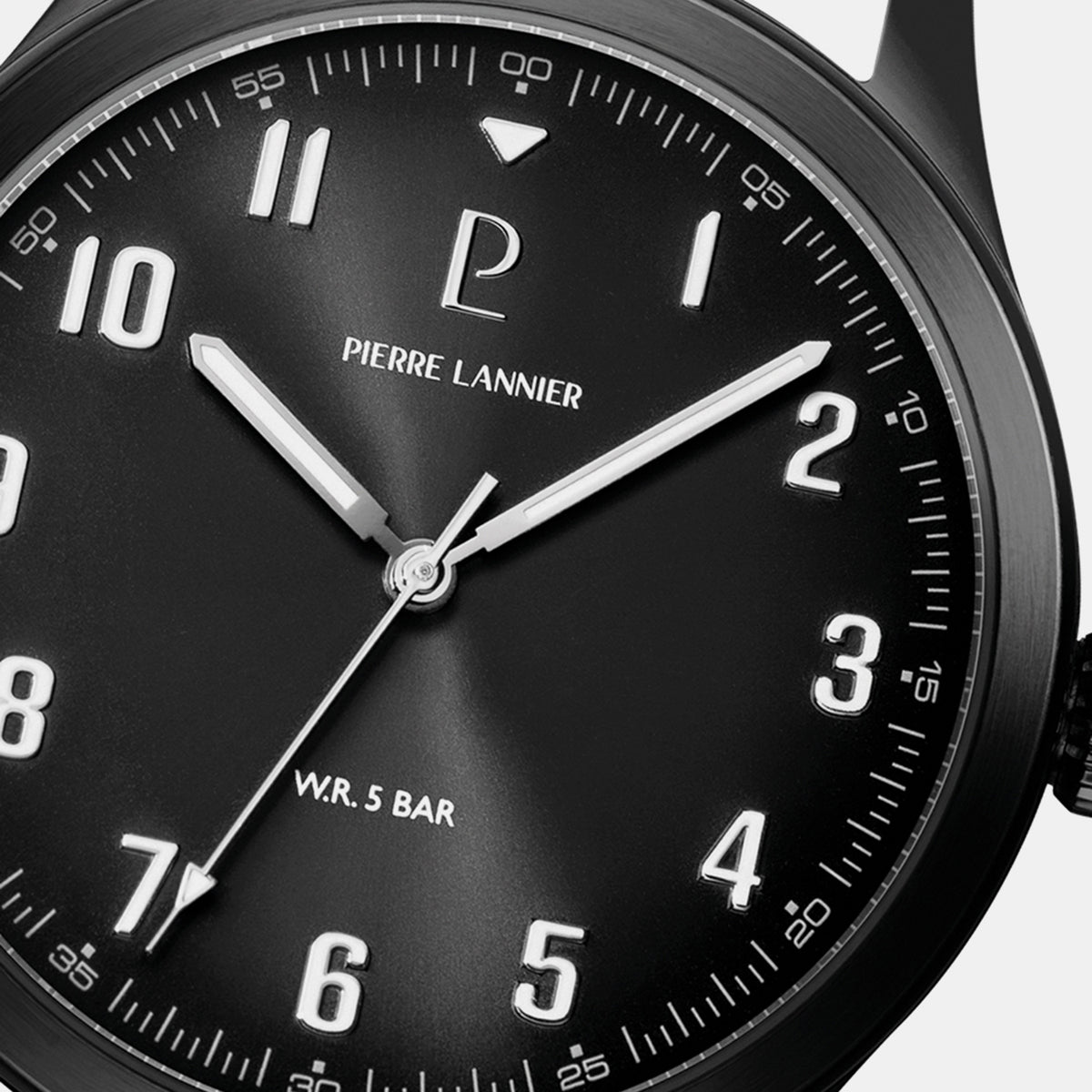 Aviateur Men Quartz Grey Dial Analog Leather Watch 261K434