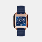 Women Quartz Blue Dial Analog Leather Watch 262030.FPRA.T.9.LANV