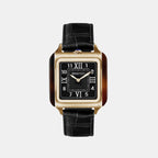 Women Quartz Black Dial Analog Leather Watch 262030.FPYA.T.1.LAB