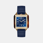 Women Quartz Blue Dial Analog Leather Watch 262030.FPYA.T.9.LANV