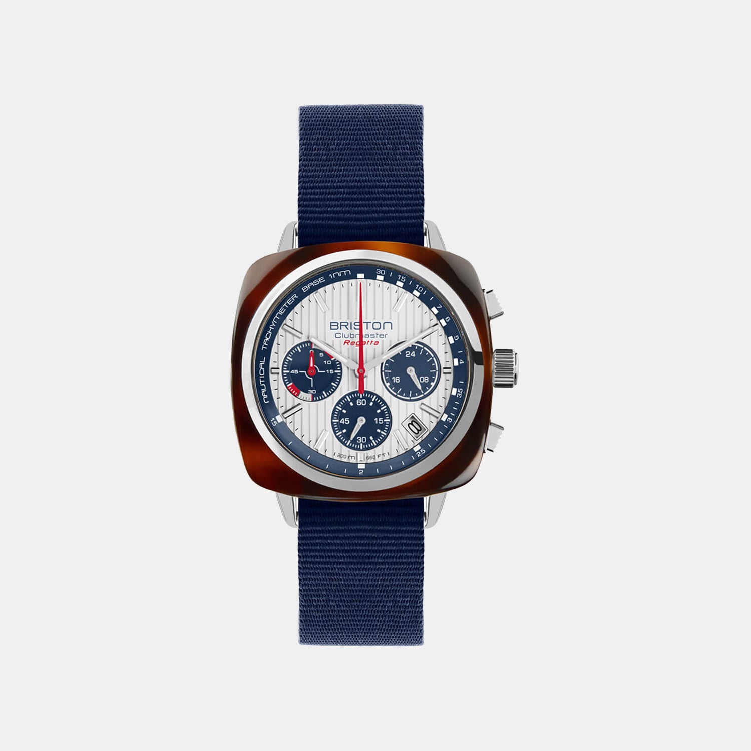 Clubmaster Regatta Men Quartz White Dial Chronograph Nylon Watch 262142.SA.T.2.NNB