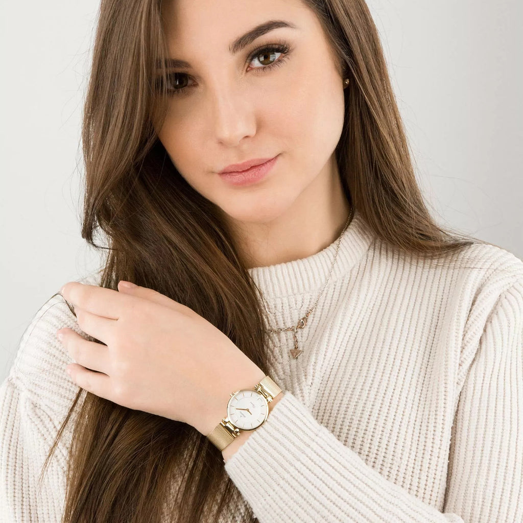 Women Quartz Silver Dial Analog Stainless Steel Watch 29035.45.21