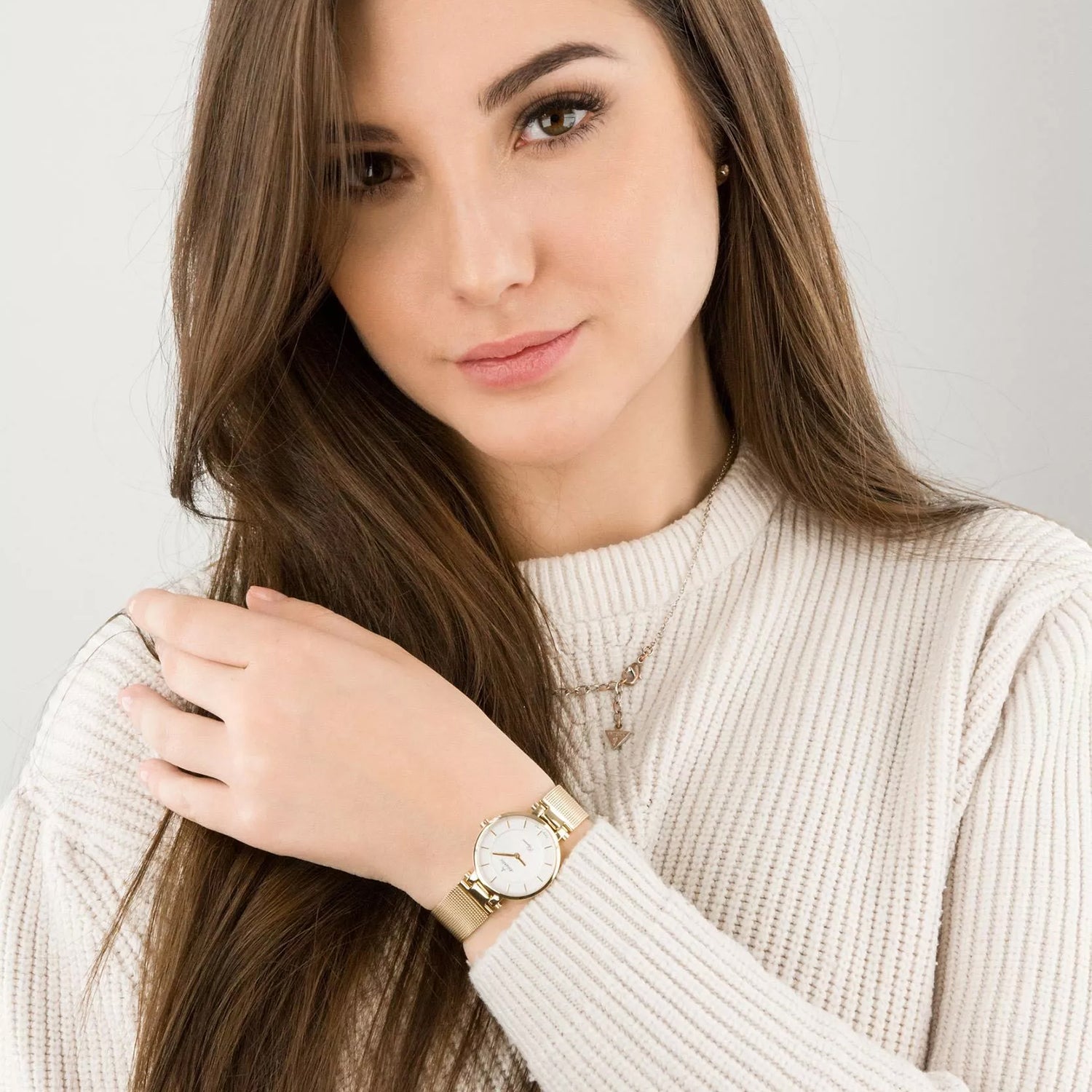 Women Quartz Silver Dial Analog Stainless Steel Watch 29035.45.21