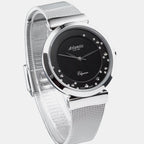 Women Quartz Black Dial Analog Stainless Steel Watch 29039.41.69MB