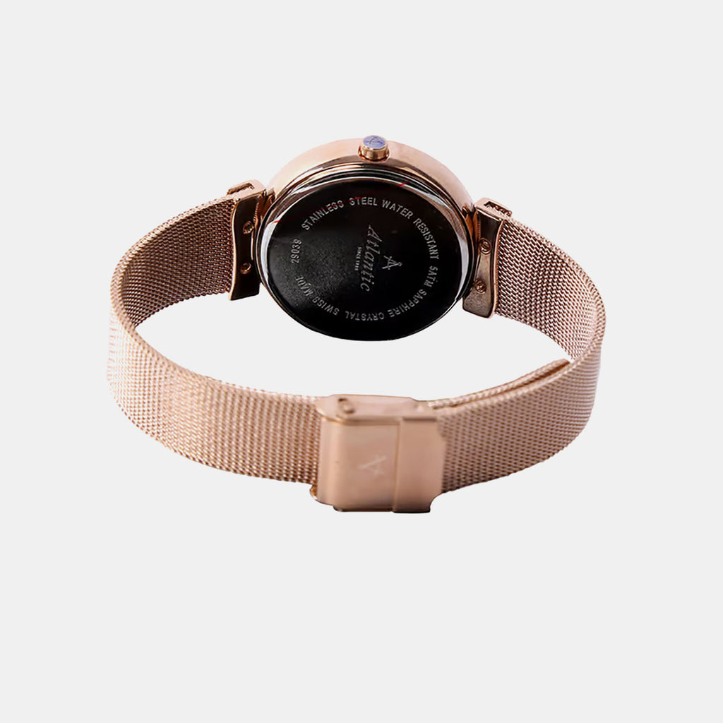 Women Quartz Copper Dial Analog Stainless Steel Watch 29039.44.79MB