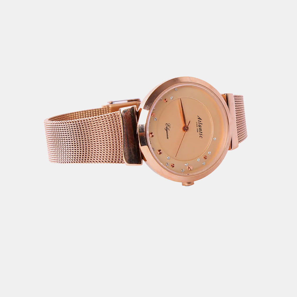 Women Quartz Copper Dial Analog Stainless Steel Watch 29039.44.79MB