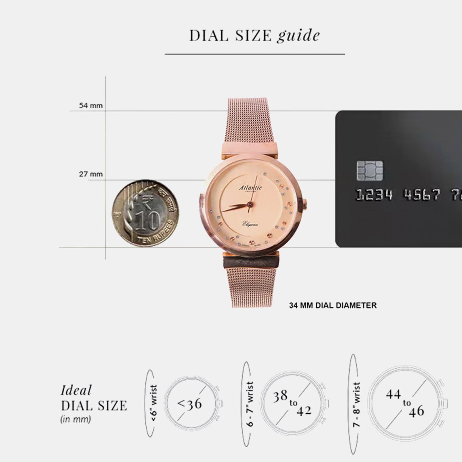 Women Quartz Copper Dial Analog Stainless Steel Watch 29039.44.79MB