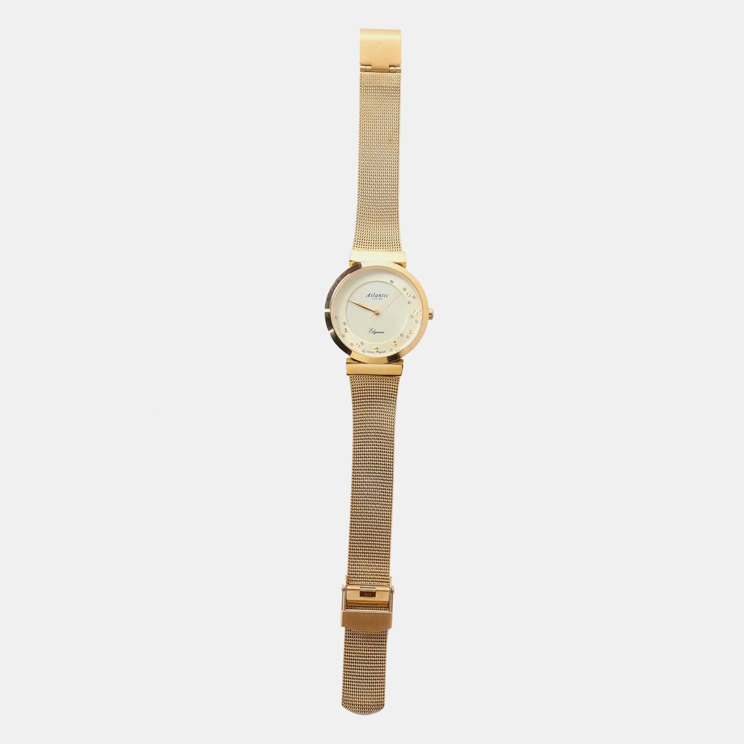 Elegance Women Quartz Gold Dial Analog Stainless Steel Watch 29039.45.39MB