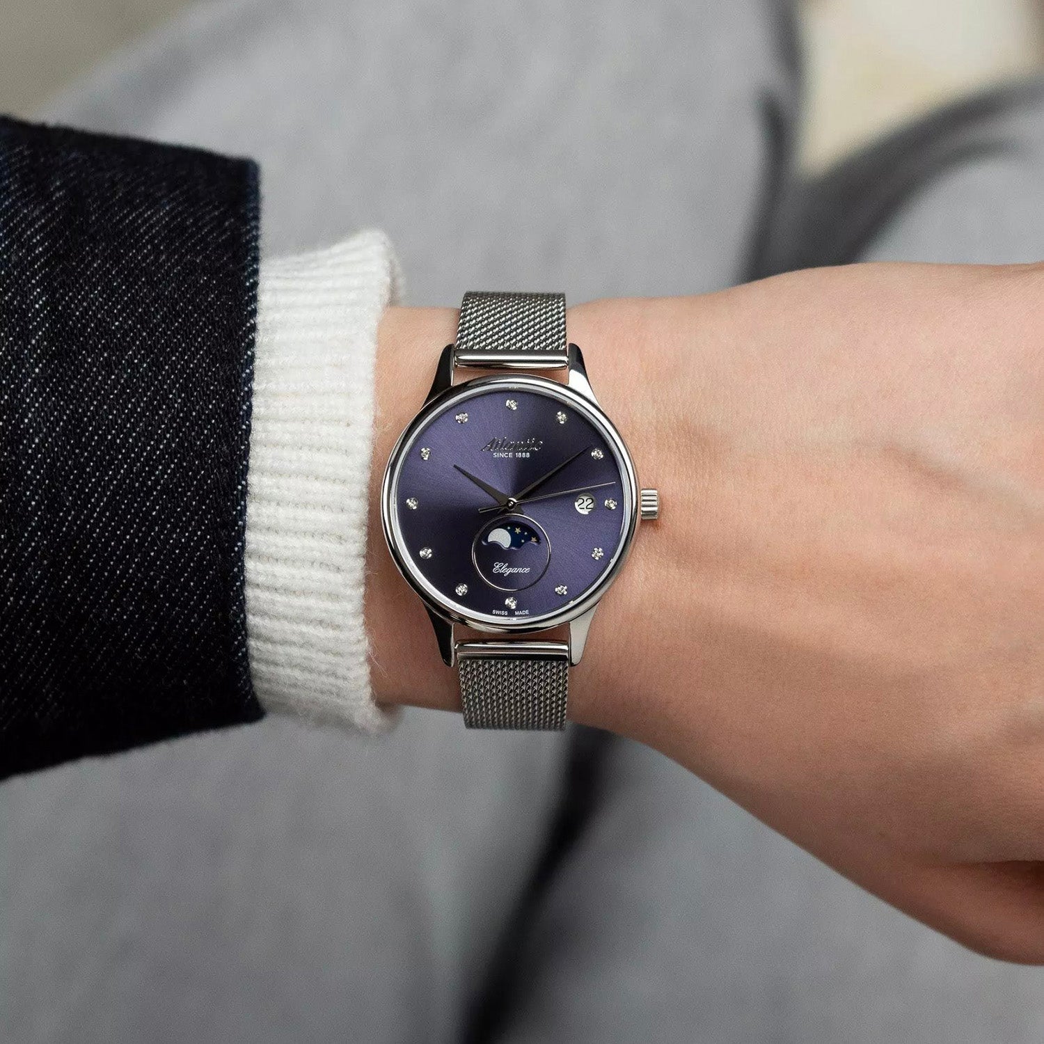 Women Quartz Blue Dial Analog Stainless Steel Watch 29040.41.57MB