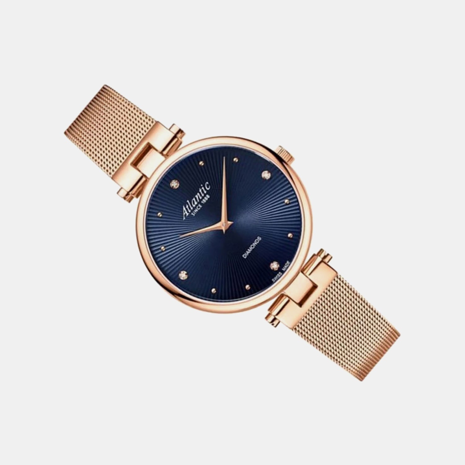 Women Quartz Blue Dial Analog Stainless Steel Watch 29044.44.57MB