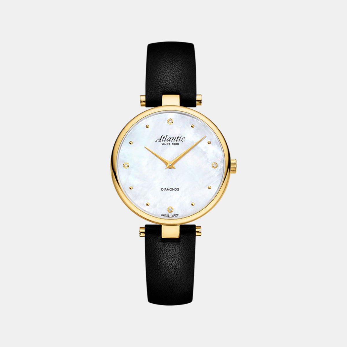 Women Quartz Mother Of Pearl Dial Analog Leather Watch 29044.45.07G
