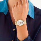 Women Quartz White Dial Analog Stainless Steel Watch 29355.45.27