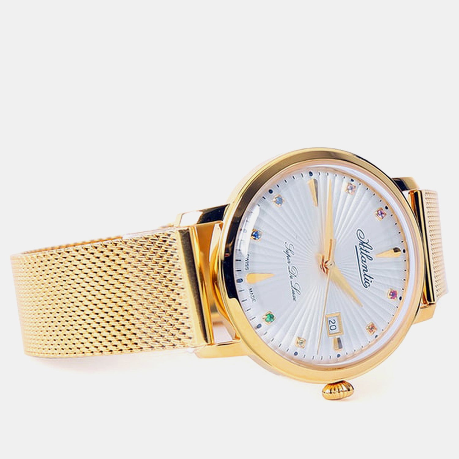 Super De Luxe Women Quartz White Dial Analog Stainless Steel Watch 29355.45.29MB