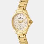 Women Quartz Silver Dial Analog Metal Watch 2012B-M0203