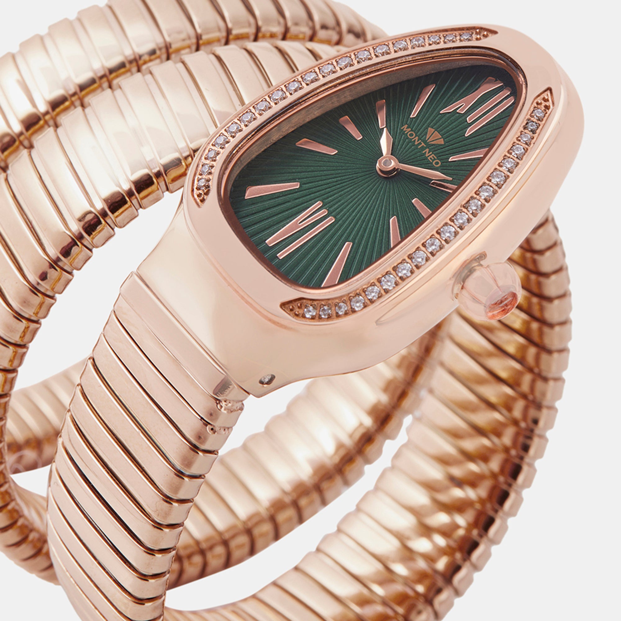 Mont Neo Kai Quartz Women Green Dial Analog Watch | Just In Time