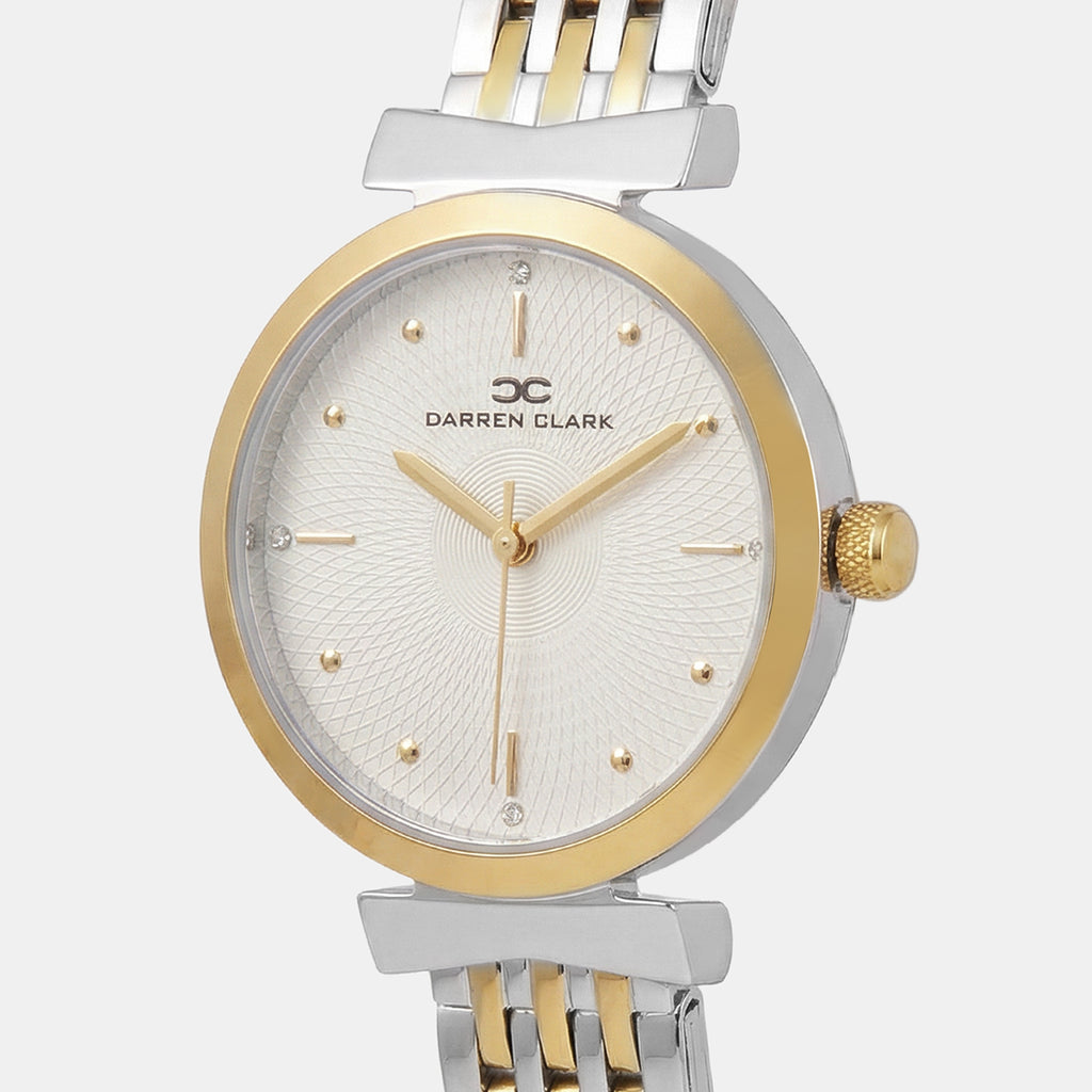 Women Quartz Silver Dial Analog Metal Watch 2013D-M1203