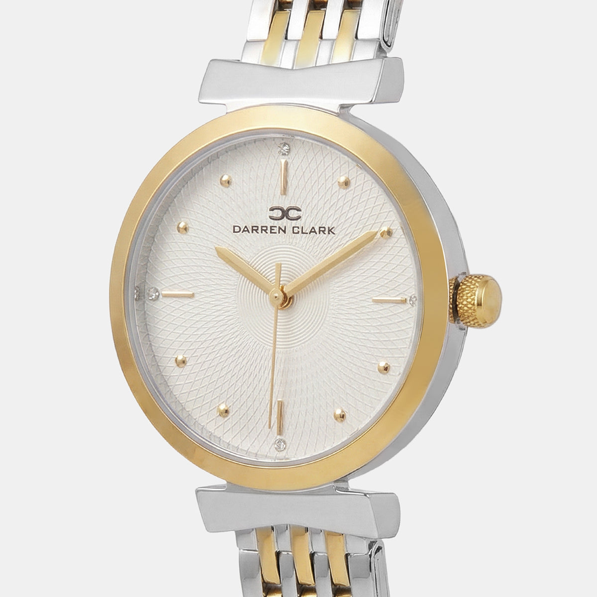 Women Quartz Silver Dial Analog Metal Watch 2013D-M1203