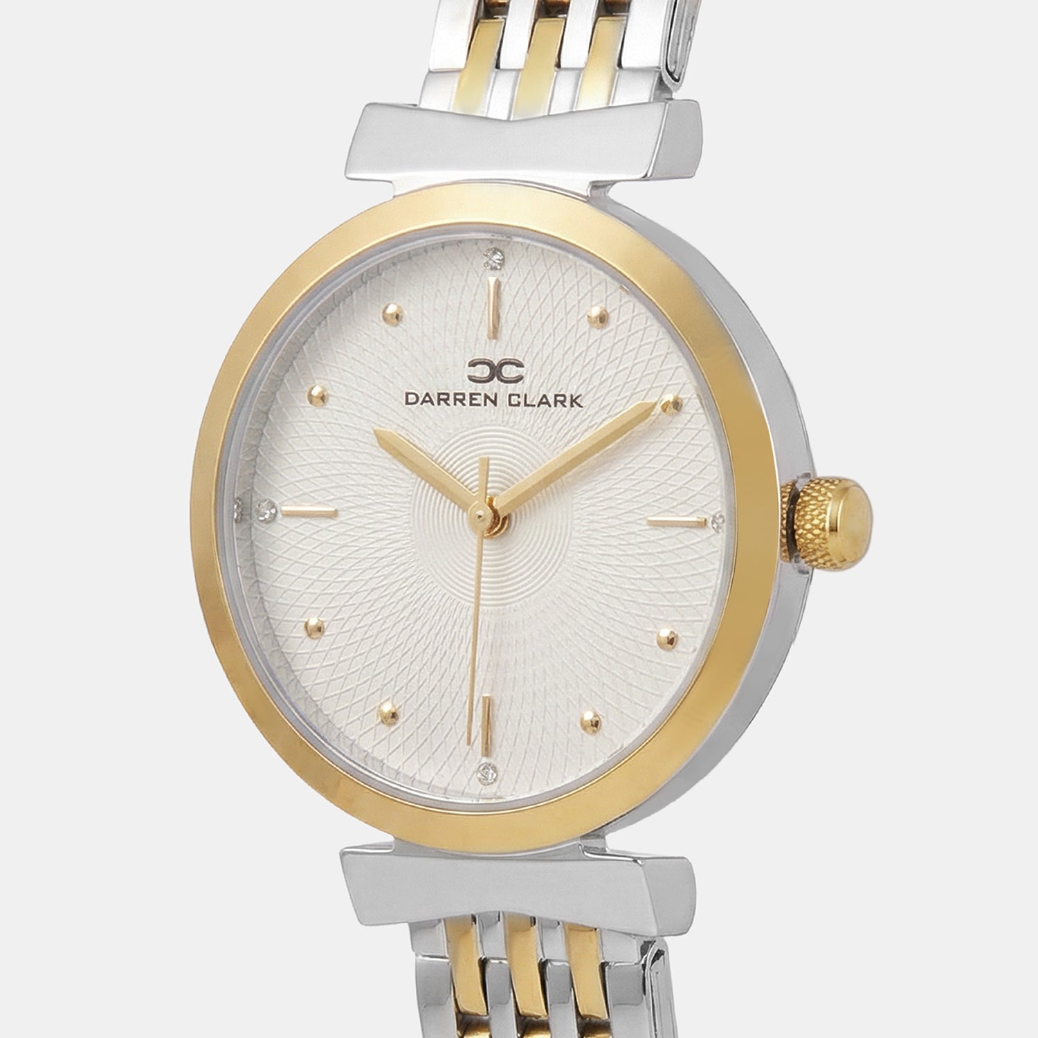 Women Quartz Silver Dial Analog Metal Watch 2013D-M1203