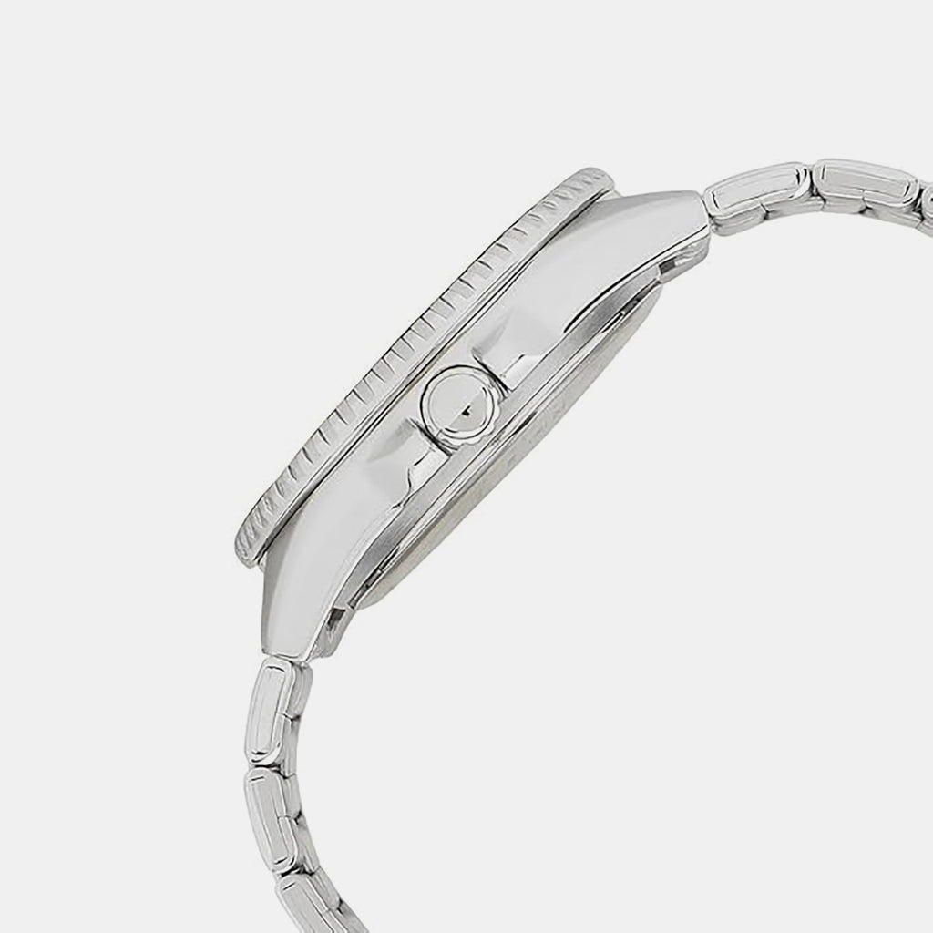 Enticer Unisex Quartz Black Dial Analog Stainless Steel Watch A2197