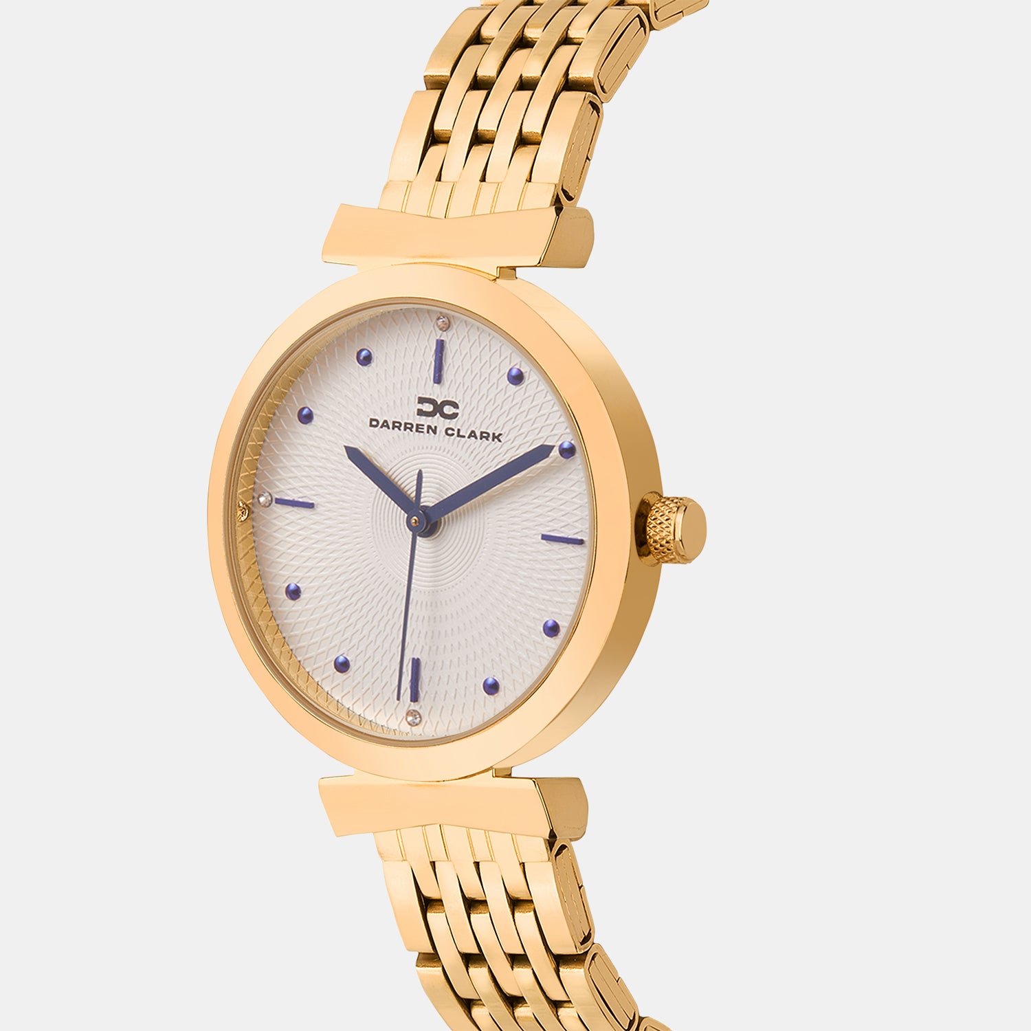 Women Quartz Silver Dial Analog Metal Watch 2013C-M0303