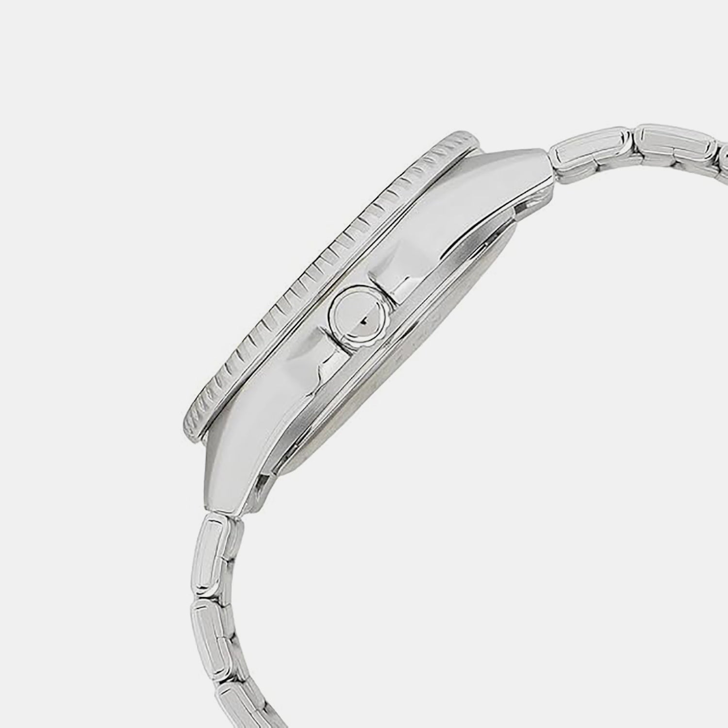 Enticer Men Quartz Black Dial Analog Stainless Steel Watch A2195