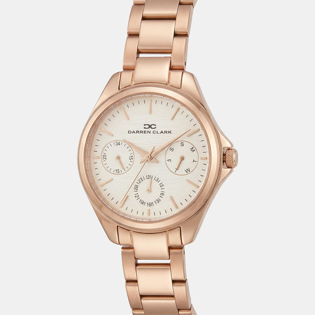 Women Quartz Silver Dial Analog Metal Watch 2012C-M0303