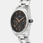 Men Quartz Grey Dial Multi-Function Metal Watch 1014J-M0816