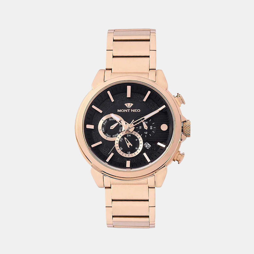Mont Neo Round Black Multi-Function watch