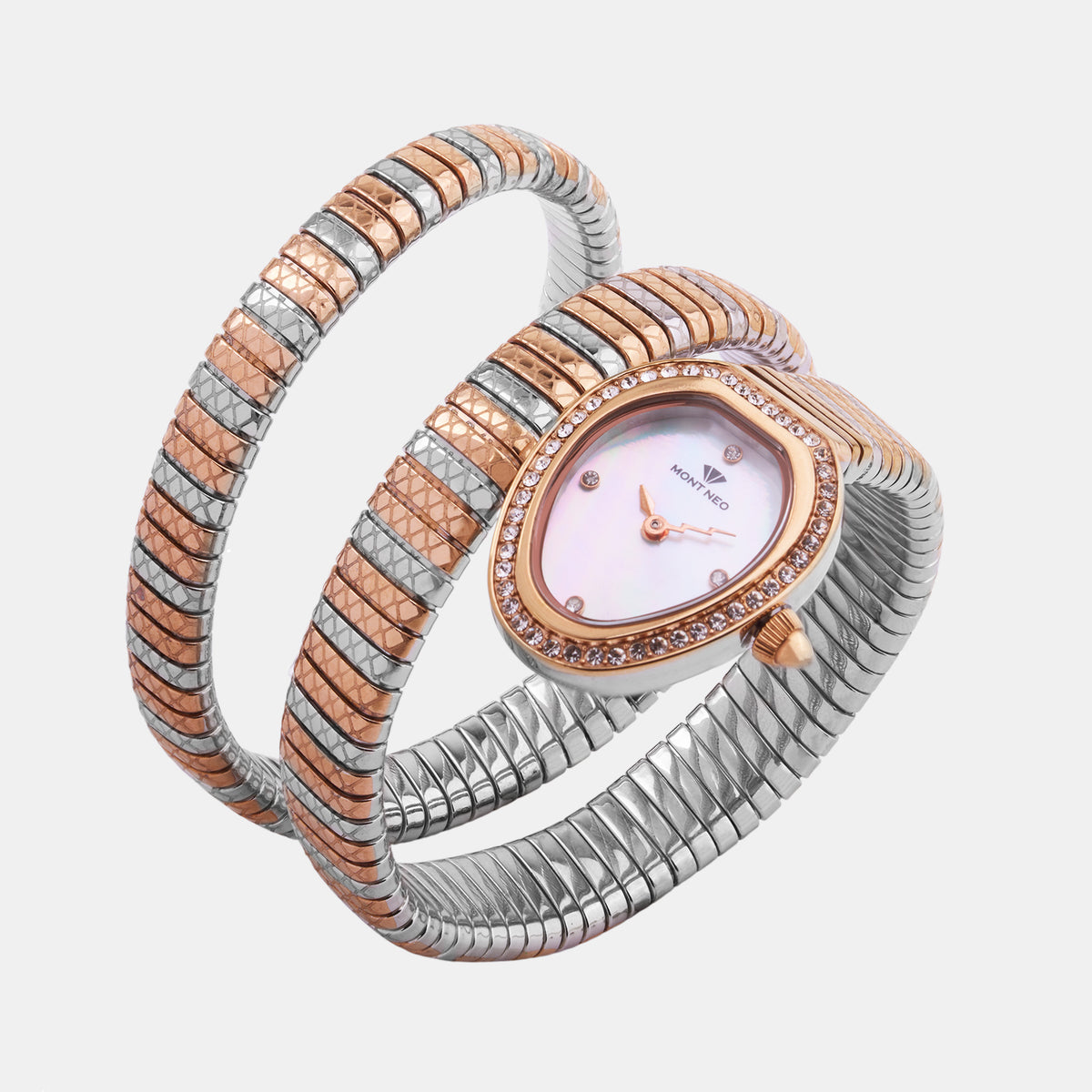 Women Quartz White Dial Analog Stainless Steel Watch 4513B-M1301