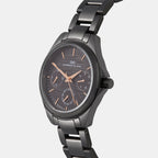 Women Quartz Black Dial Analog Metal Watch 2012F-M0404