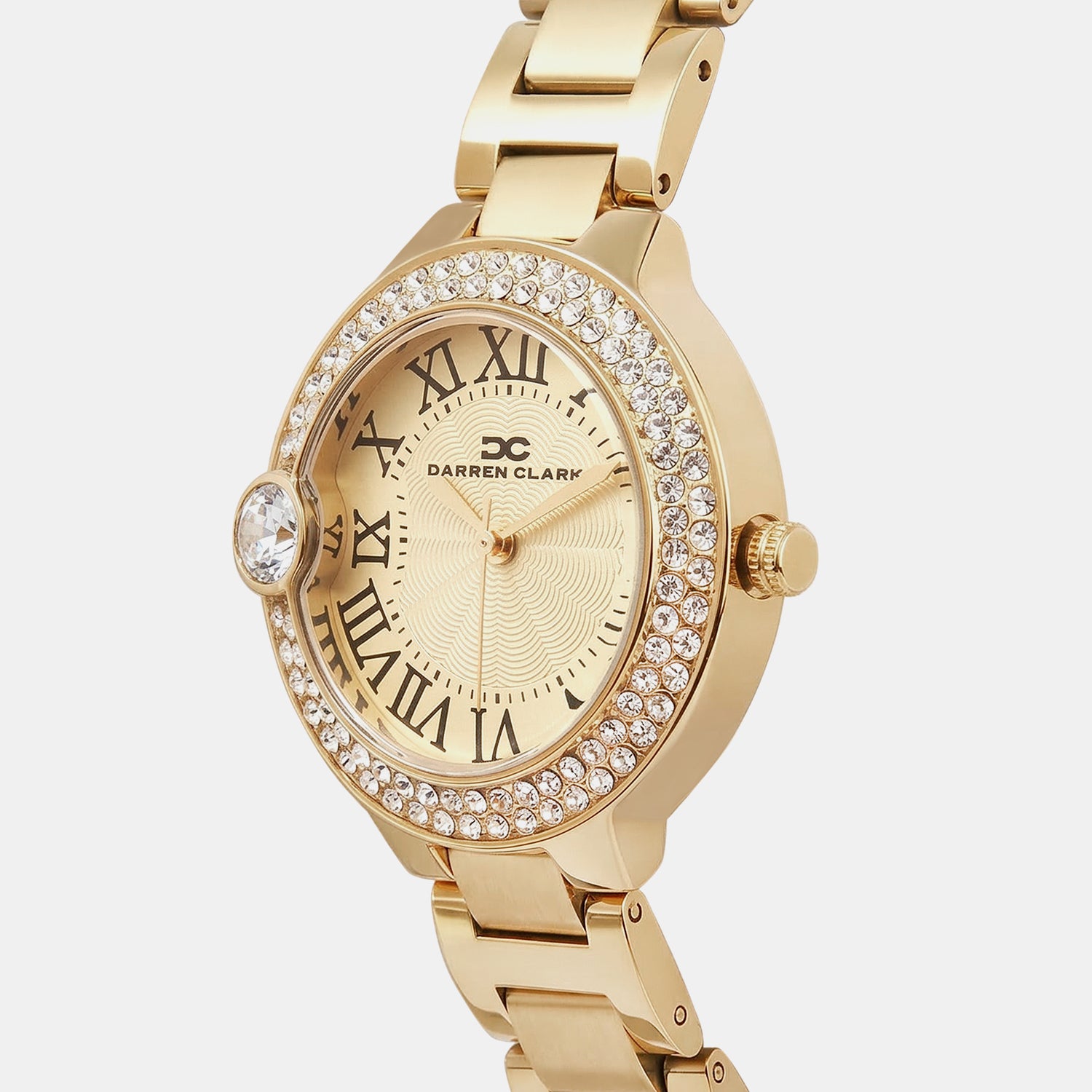 Women Quartz Champagne Dial Analog Metal Watch 2017B-M0209