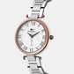 Women Quartz Silver Dial Analog Metal Watch 7502T-M1303