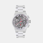 Regular Men Quartz Grey Dial Multi-Function Stainless Steel Watch 3002M-M1115