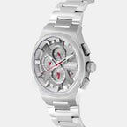 Regular Men Quartz Grey Dial Multi-Function Stainless Steel Watch 3002M-M1115