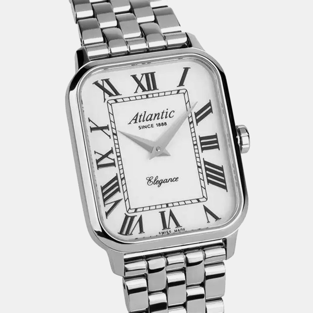 Women Quartz White Dial Analog Stainless Steel Watch 30040.41.18MB