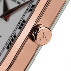 Women Quartz White Dial Analog Stainless Steel Watch 30040.44.18MB
