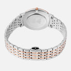 Men Quartz Blue Dial Analog Stainless Steel Watch 3007B-M1305