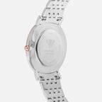 Men Quartz Brown Dial Analog Stainless Steel Watch 3007B-M1306