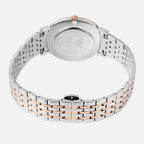 Men Quartz Brown Dial Analog Stainless Steel Watch 3007B-M1306