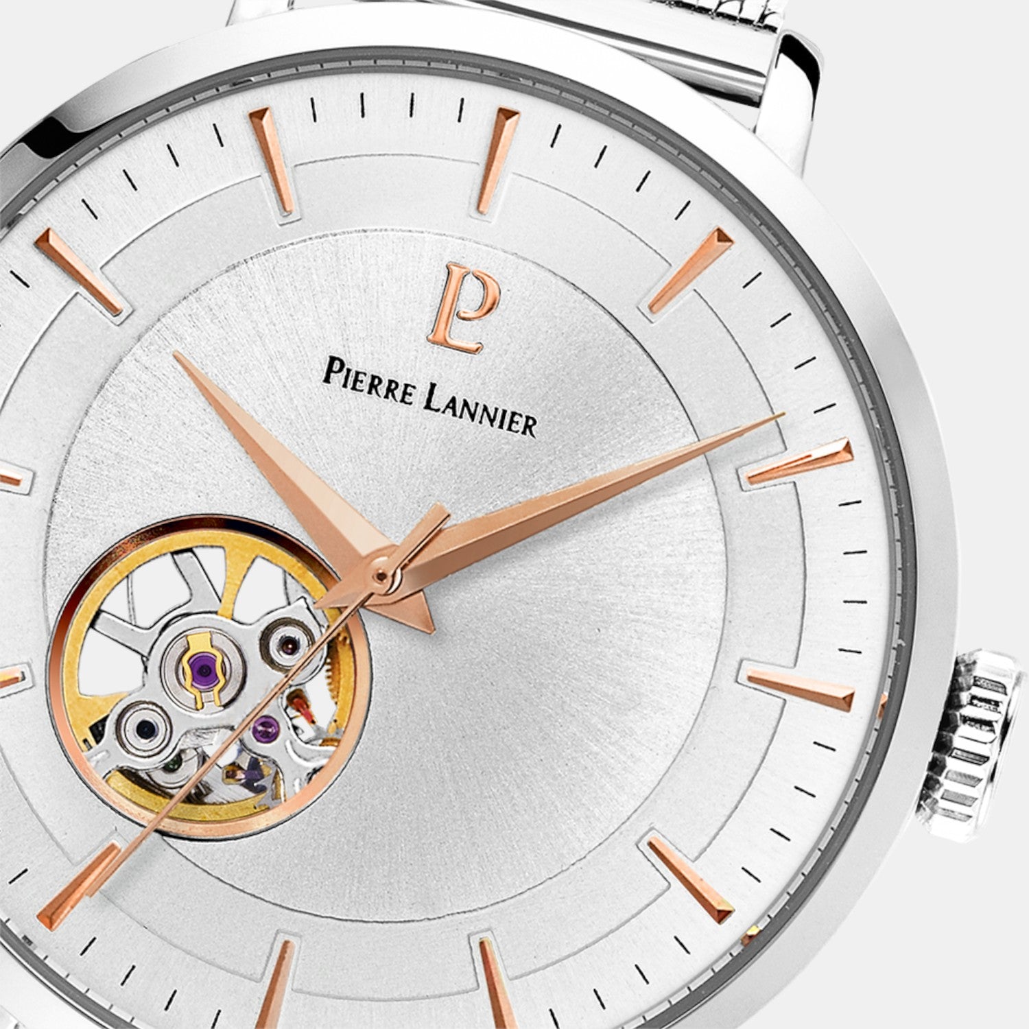 Pierre Lannier Automatic Women Automatic Silver Dial Analog Stainless Steel Watch 306F628-2